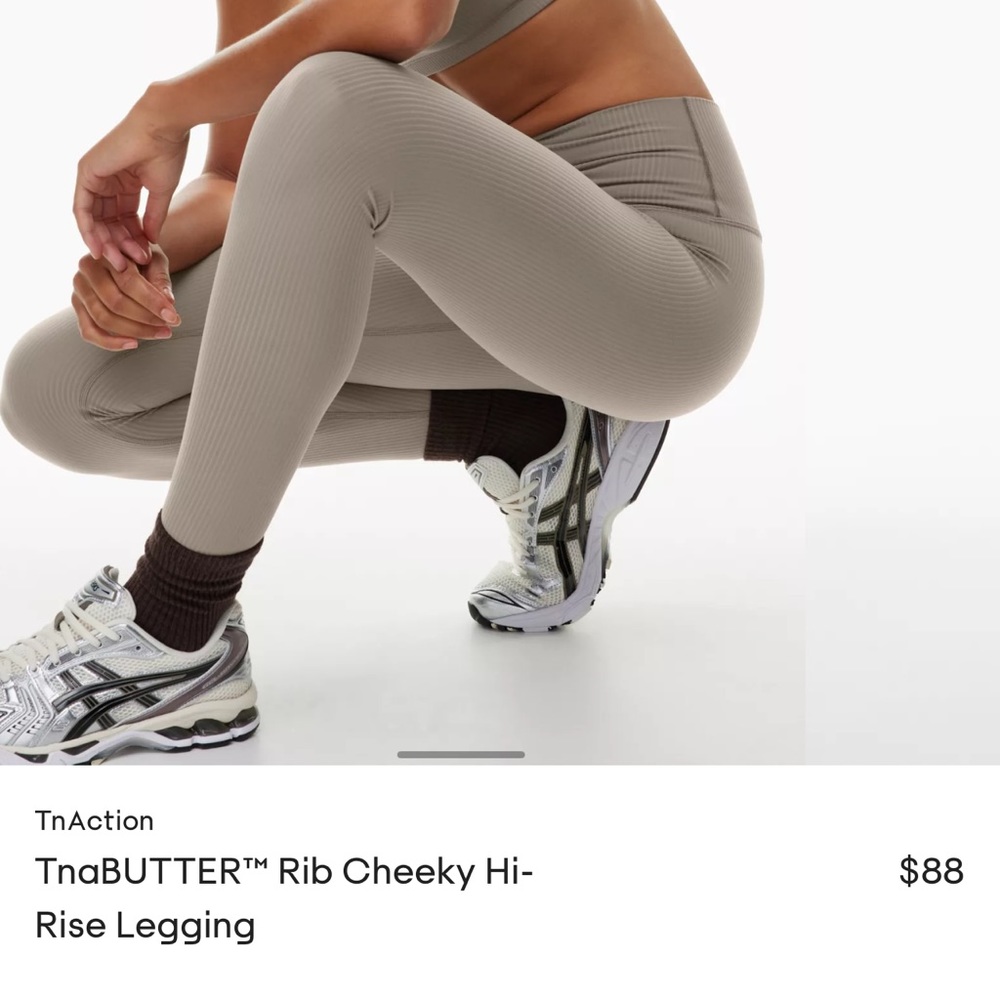 ISO LF WTB TNAction TNA Butter Rib Cheeky High Rise Legging